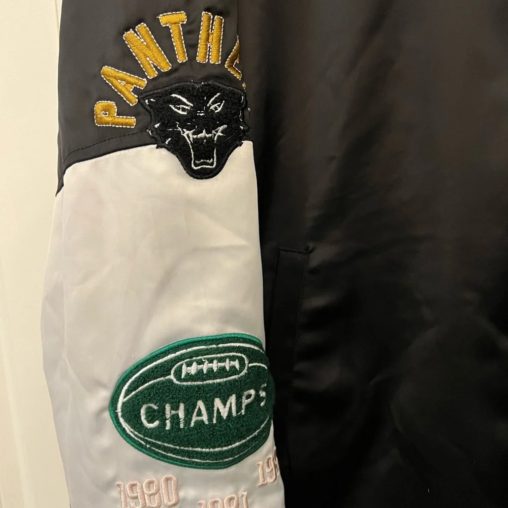 PacSun‎ Varsity Jacket Black White Letterman Style M/L